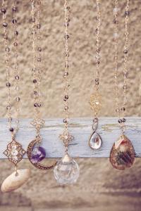 Crystal Clear Diamond Stone Necklace 