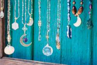 Bohemian Silver pendant Necklace
