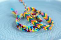 Rainbow set threaded Bracelet