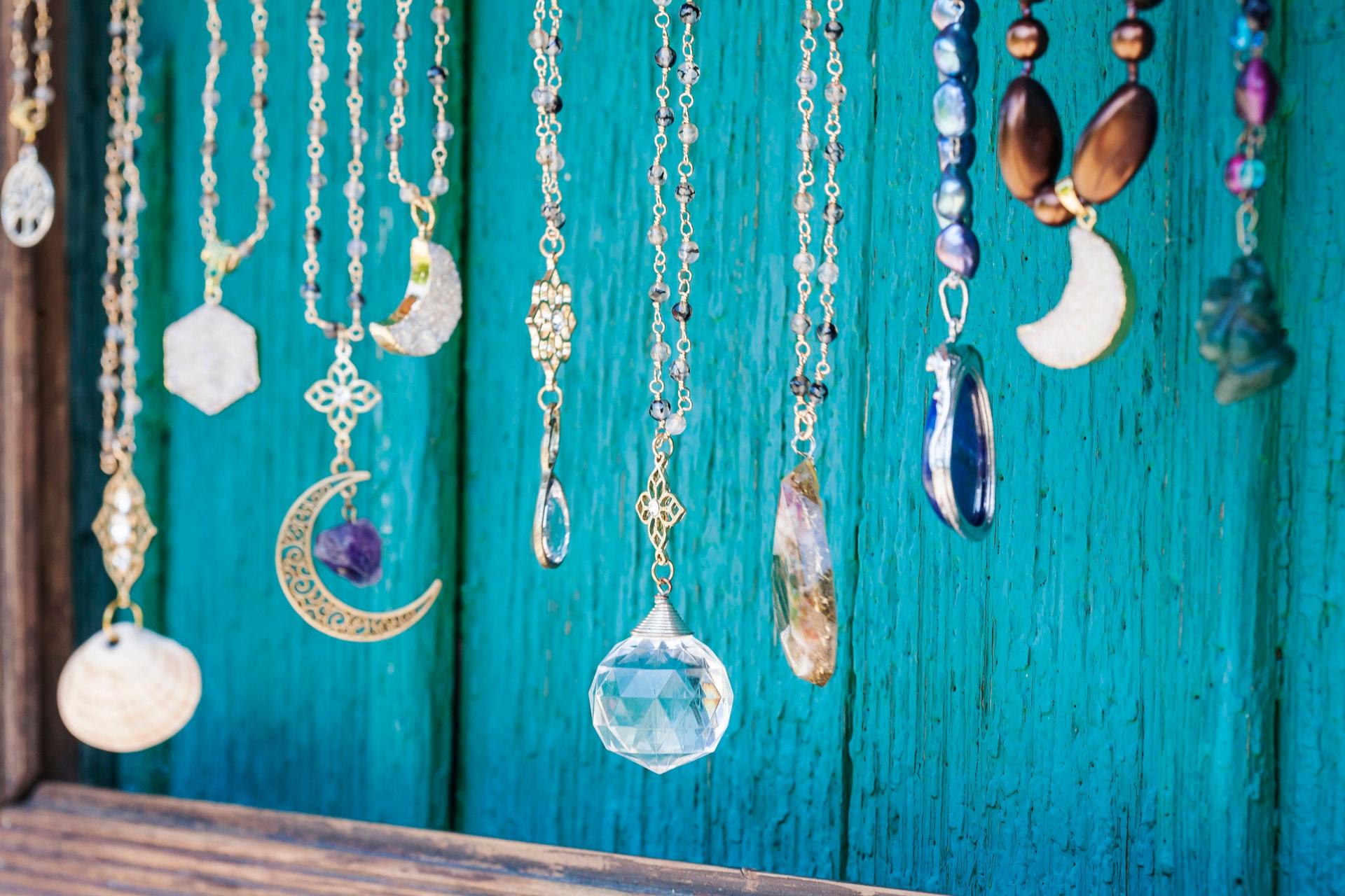 Bohemian Silver pendant Necklace