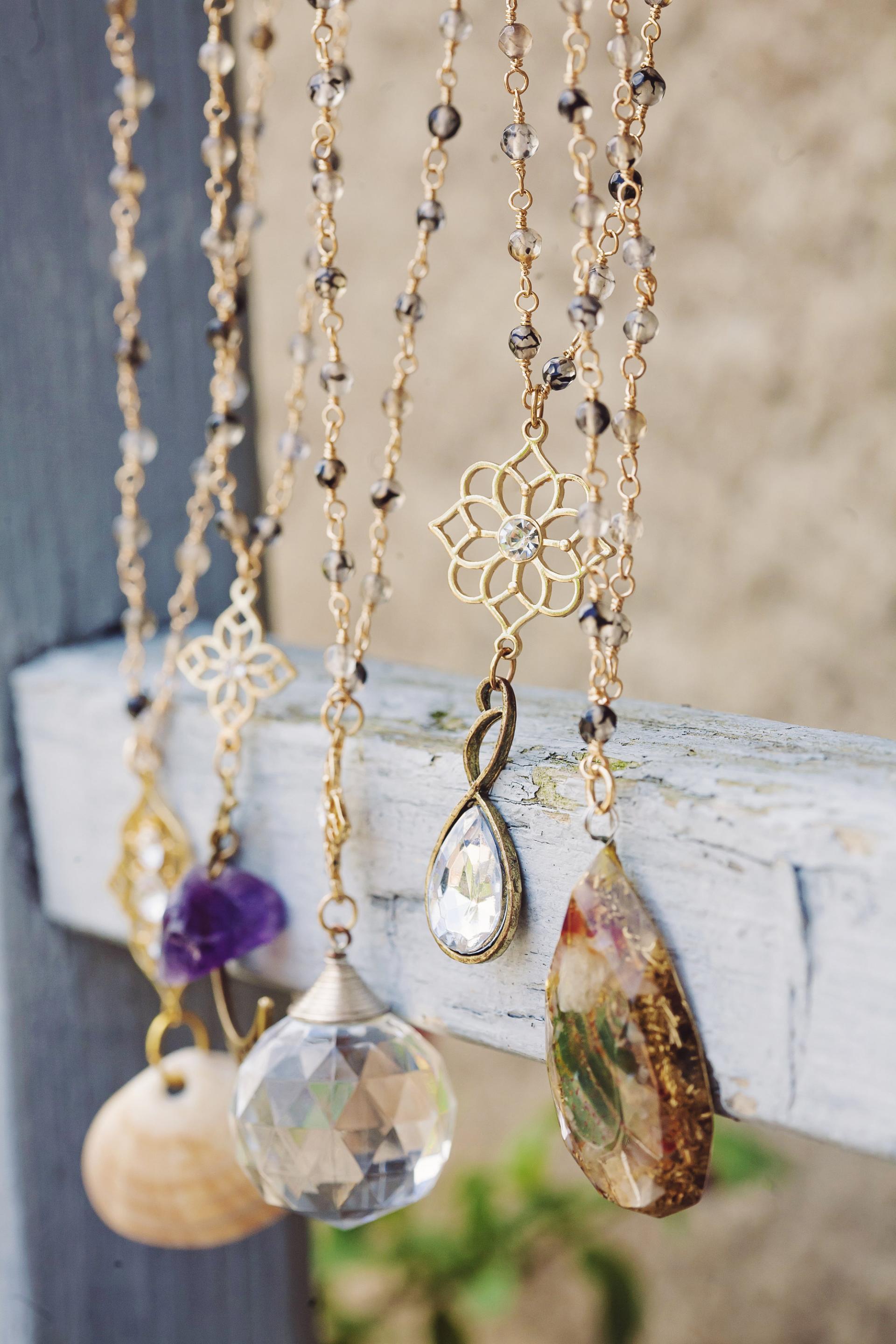 Midnight moon Stone Necklace
