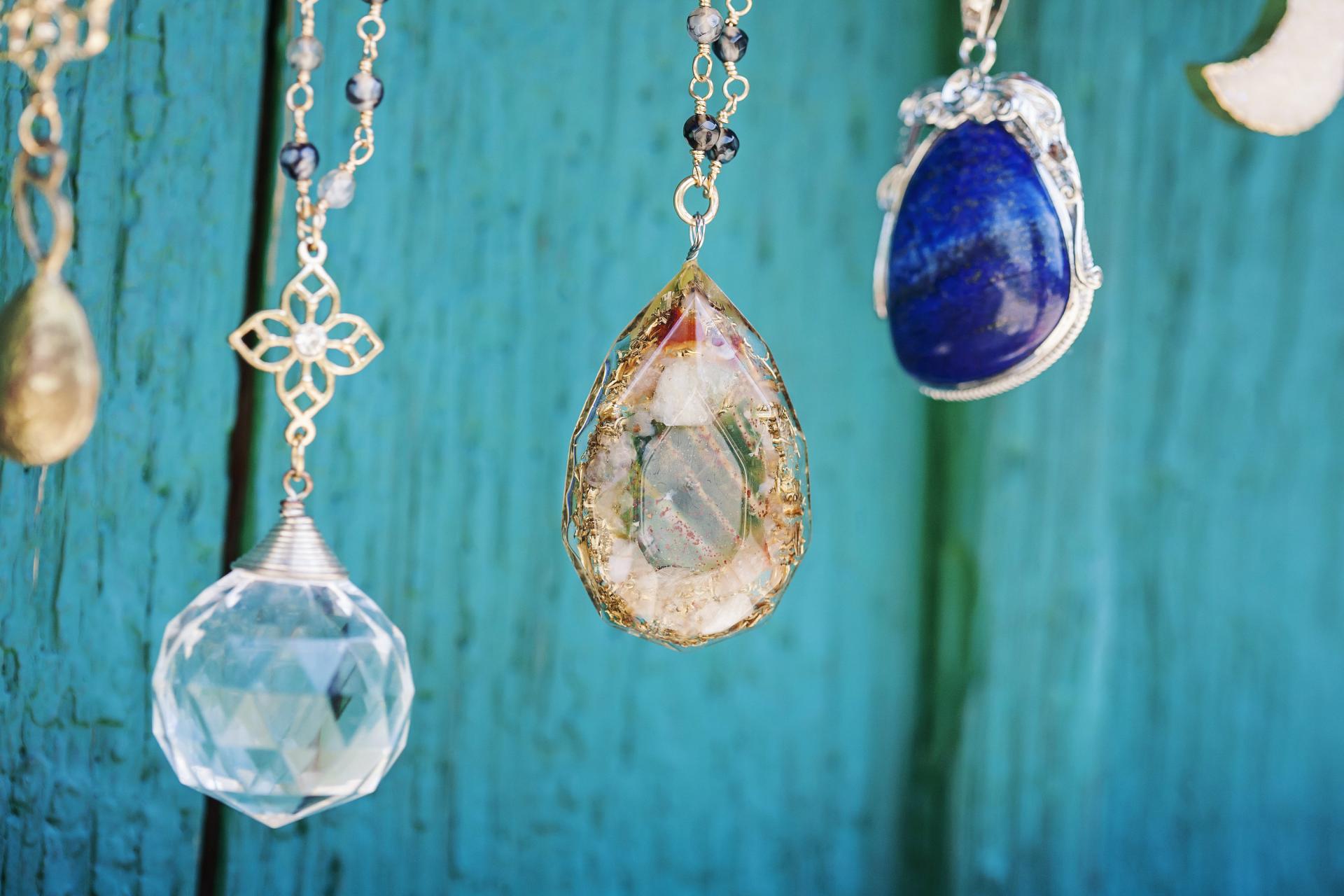 Crystal Clear Diamond Stone Necklace