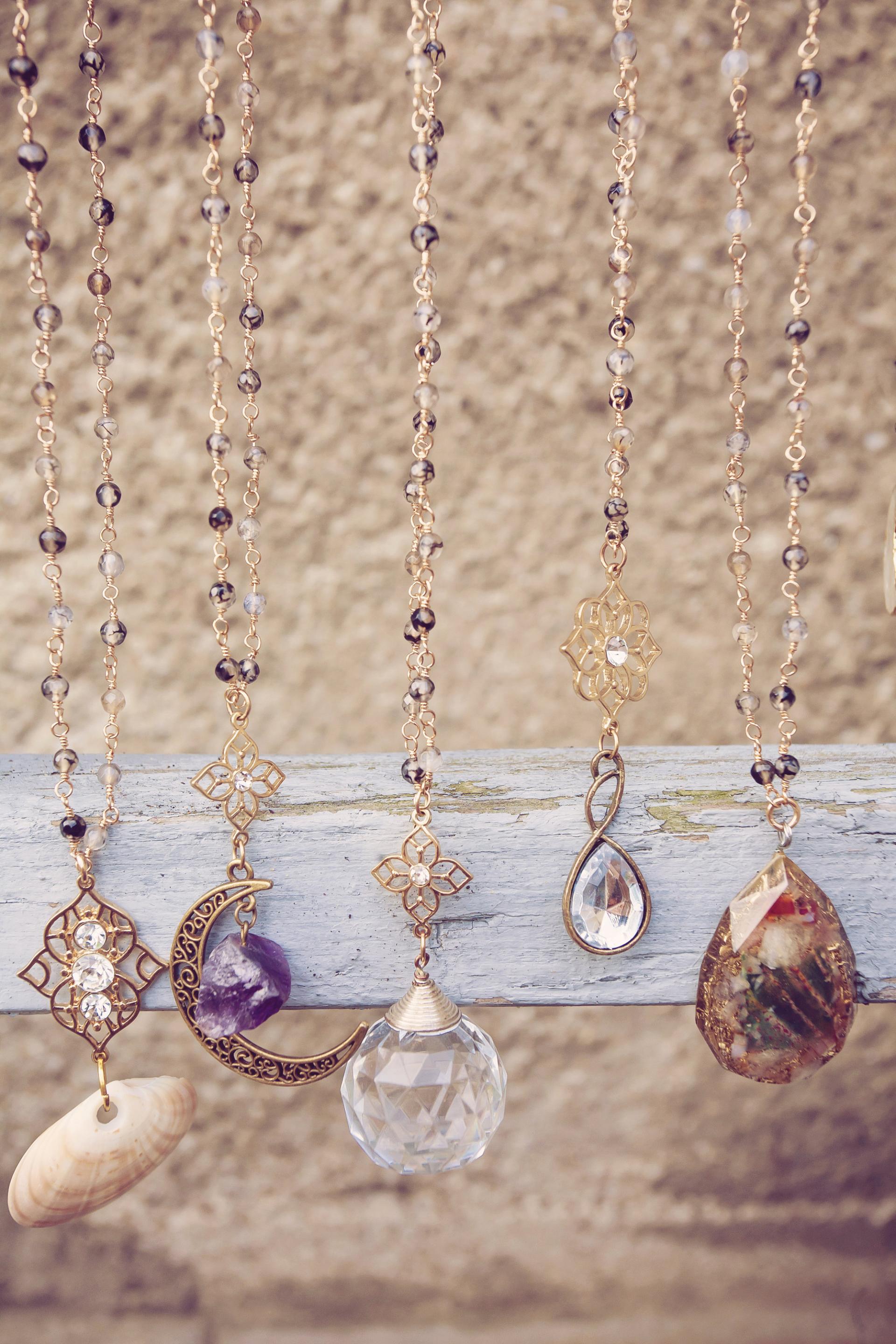 Crystal Clear Diamond Stone Necklace