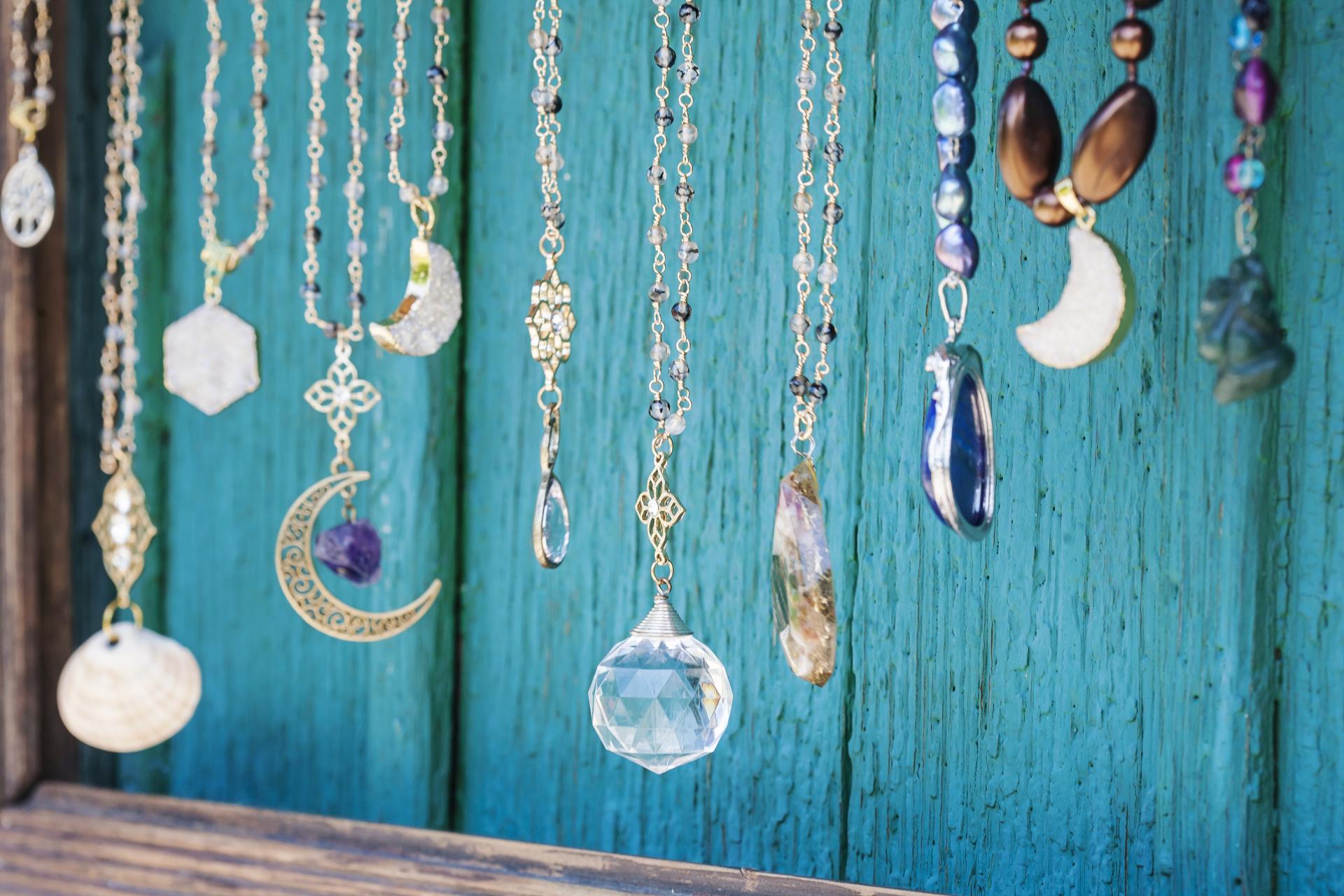 Crystal Clear Diamond Stone Necklace