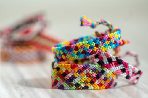 Multi Colored Threaded Bracelet 
